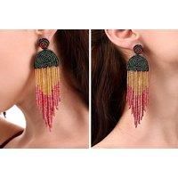 Bohemian Tassel Earrings - Silver