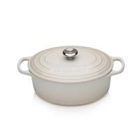 Le Creuset 25cm Cast Iron Oval Casserole Meringue