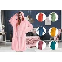 Oversized Hooded Soft Plush Blanket - 8 Colours - Green