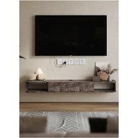 Modern Floating TV Stand Wall Mounted TV Cabinet Shelves