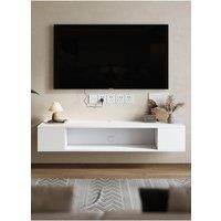 Modern Style Wall Mounted Floating TV Stand TV Unit Cabinet Storage Shelf