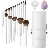 Professional Makeup Brush Set 16 Pcs for Foundation Powder Concealers Eye Shadows Blush