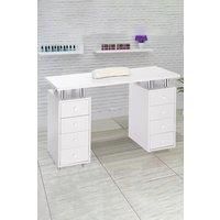 Mobile 8-Drawer Manicure Nail Table Salon Beauty Station