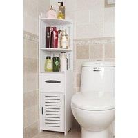 Narrow Bathroom Corner Storage Cabinet Standing Shelf