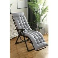 160cm W x 50cm D Grey Garden Lounger Seat Cushion