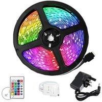 5M RGB LED Strip Light Multiple Colors with Remote and App Control