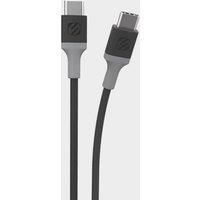 SCOSCHE CC4BY-SP Strikeline USB-C to USB-C Charge & Sync Braided Cable 4-ft. Space Gray/Gray