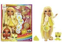 Rainbow High Fashion Doll with Slime & Pet - Sunny (Yellow) - 28 cm Shimmer Doll with Sparkle Slime, Magical Pet and Fashion Accessories - Kids Toy - Great for Ages 4-12 Years