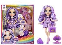 Rainbow High Fashion Doll with Slime & Pet - Violet (Purple) - 28 cm Shimmer Doll with Sparkle Slime, Magical Pet and Fashion Accessories - Kids Toy - Great for Ages 4-12 Years