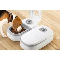 Cat Mate C100 Single Meal Automatic Pet Feeder for Cats and Small Dogs (no ice pack),White