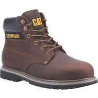 Caterpillar CAT Mens Powerplant GYW Safety Boot in Brown - Size 10 UK - Brown