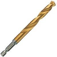 Milwaukee Shockwave Metal Drill Bit HSS-G Red Hex Titanium 1/4 Inch 10 x 120 mm