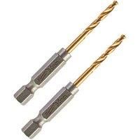 Milwaukee 48894763 3 x65mm Shockwave HSS-Ground Titanium Metal Drill Bit 2pk