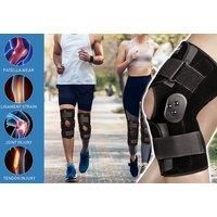 Hinged Adjustable Knee Brace With Side Stabilisers