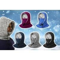 Thick Fleece Windproof Hooded Neck Warmer In 5 Colours - Purple