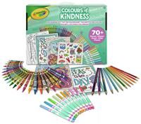 CRAYOLA Colours of Kindness Art Case - 70+ Pieces of Colouring Fun! | Includes Crayons, Markers, Pencils, Stickers & Paper | Ideal for Kids Ages 4+