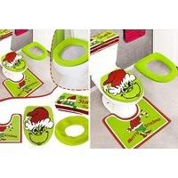 Christmas Grinch Bathroom Mat Set!