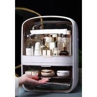 Cosmetic Makeup Storage Organiser Skincare Display Box Case With Portable Handle