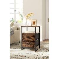 3-Tiers Medieval-Inspired Wooden Storage Cabinet with Shelf