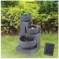 Outdoor Garden Solar Powered Lighted Water Fountain