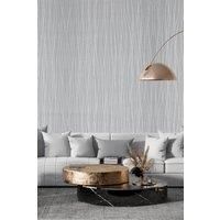 10m L x 53cm W Grey Non-Woven Curve Wallpaper