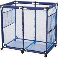 Pool Storage Bin Rolling Pool Storage Mesh Basket Organizer Large Capacity Swim Accessories Holder