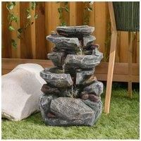 Water Feature Patio Garden Fountain Decor