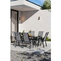 7 Piece Outdoor Garden Dining Table and Chairs Set