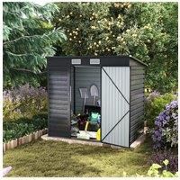 Outdoor Galvanized Steel Storage Shed