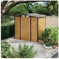 Outdoor Galvanized Steel Tawny Storage Shed