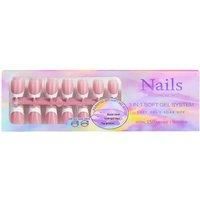 150 Pc French Tip Press On Fake Nail Set - 5 Colours