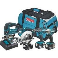 Makita DLX4137TX1 18V 3 x 5.0Ah Li-Ion LXT Cordless 4-Piece Kit (334KG)