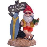 Surfing Garden Gnome Decor