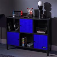 XRocker Meshtek Wide 6 Cube Unit Storage Unit Blue And Black