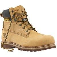 Caterpillar Holton SB Steel Toe Cap Safety Honey Nubuck Boots, CAT, Catapillar