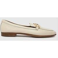 Schuh Lyon Chain Leather Loafer - Off White