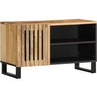 TV Cabinet 80x34x46 cm Solid Wood Rough Mango