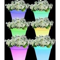 Led Flower Pot - One Or Two Piece Set!