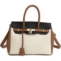 Birkin-Inspired Large Capacity Women'S Bag - 4 Colours - Brown