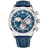Monaco Quartz 42mm Chronograph Watch with Leather Band