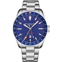 Voyager GMT Quartz GMT Diver Watch with Stainless Steel Bracelet
