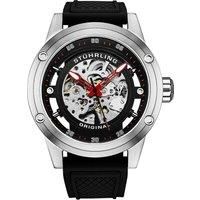 Grandiose 4034 Automatic Watch 50mm Skeleton Dial silicone strap