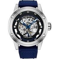 Grandiose 4034 Automatic Watch 50mm Skeleton Dial silicone strap