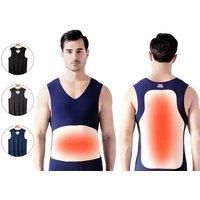 2 Pack Of Men'S Seamless Thermal Vest - Black, Navy