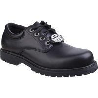 Skechers Cottonwood - Elks Memory foam  Slip Resistant Men's Work Shoes Black