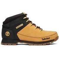 Timberland Men/'s Euro Sprint Hiker Chukka Boots, Wheat Nubuck w/Black, 8 UK 42 EU