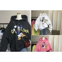 Cartoon Donald Duck Hoodie In 4 Sizes And 3 Colours - White