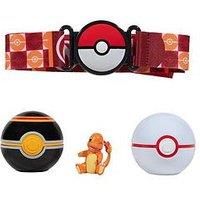 Pokémon PKW3163 Set-2-Inch Charmander Battle Figure with Clip ‘N’ Go Plus Luxury Ball and Pokéball Accessories, Glumanda Belt Set