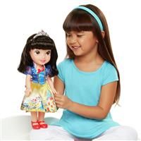 Disney Princess Snow White Fashion Doll, 14” / 35cm Tall Doll with Royal Reflection Eyes Includes Shimmery Platinum Holofoil Printed Removable Dress, Shoes, Tiara and Brush, Perfect for Girls Ages 3+