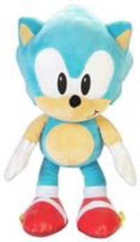 Sonic The Hedgehog Sonic Jumbo Plush, 28” / 45cm Tall Plush Made of Premium Soft Material, Suggested For Ages 3+